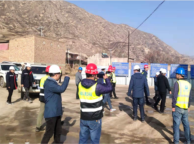省公航旅领导赴安临三标进行冬季施工检查